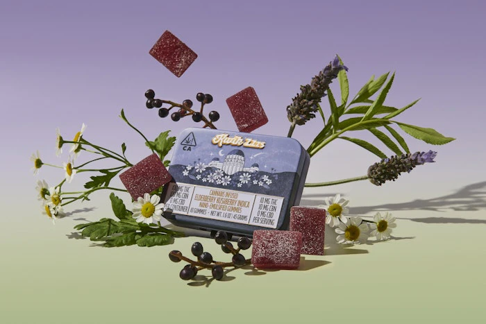 Kwik Ease - Kwik Zzzs Elderberry Nano Emulsified Gummies 100 mg THC 100 mg (I) Main Image