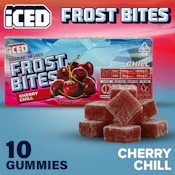 ICED - Gummies - Frostbites - 10mg THC 5mg CBD 10pk - Chill - Cherry Chill