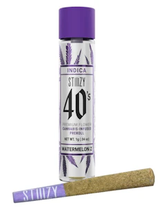 STIIIZY - Stiiizy-Watermelon Z-40's-Joint-Infused Pre Roll-Live Resin-Kief-40%+-1g