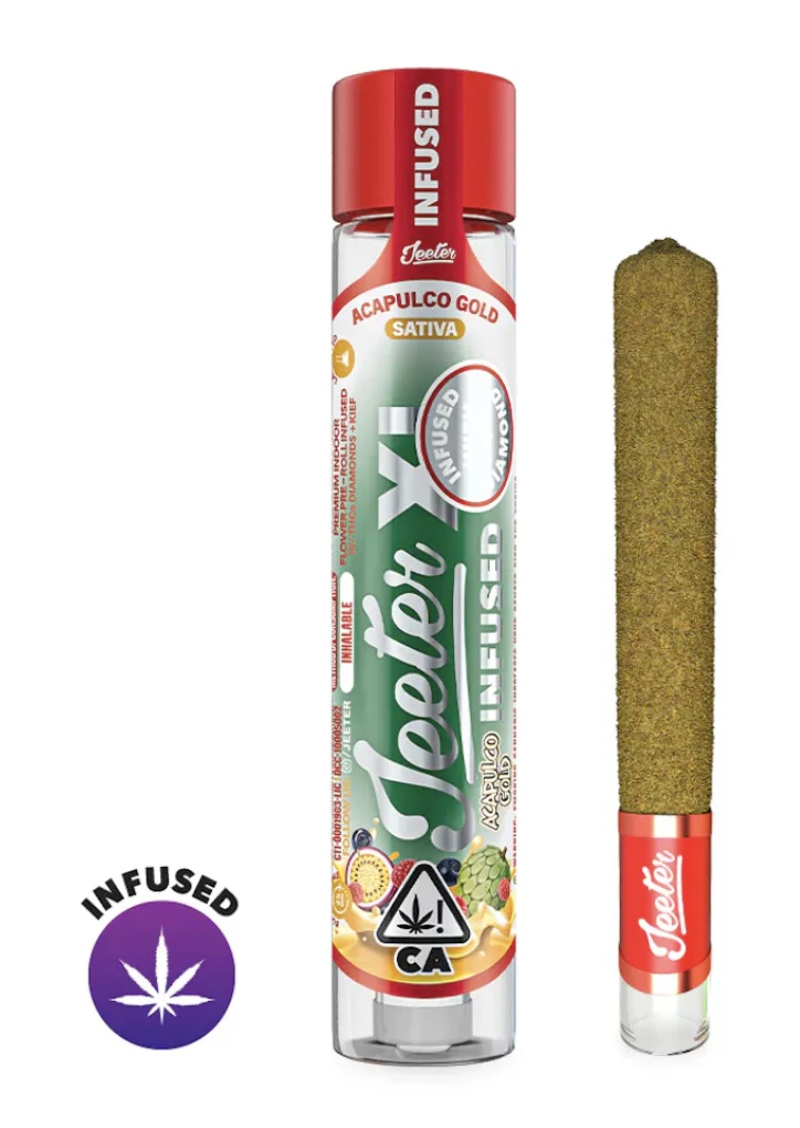 Jeeter -  Jeeter-XL-Acapulco Gold-infuse liquid diamonds-Infuse Pre Roll-Sativa-Kief-35.49%-2G Main Image
