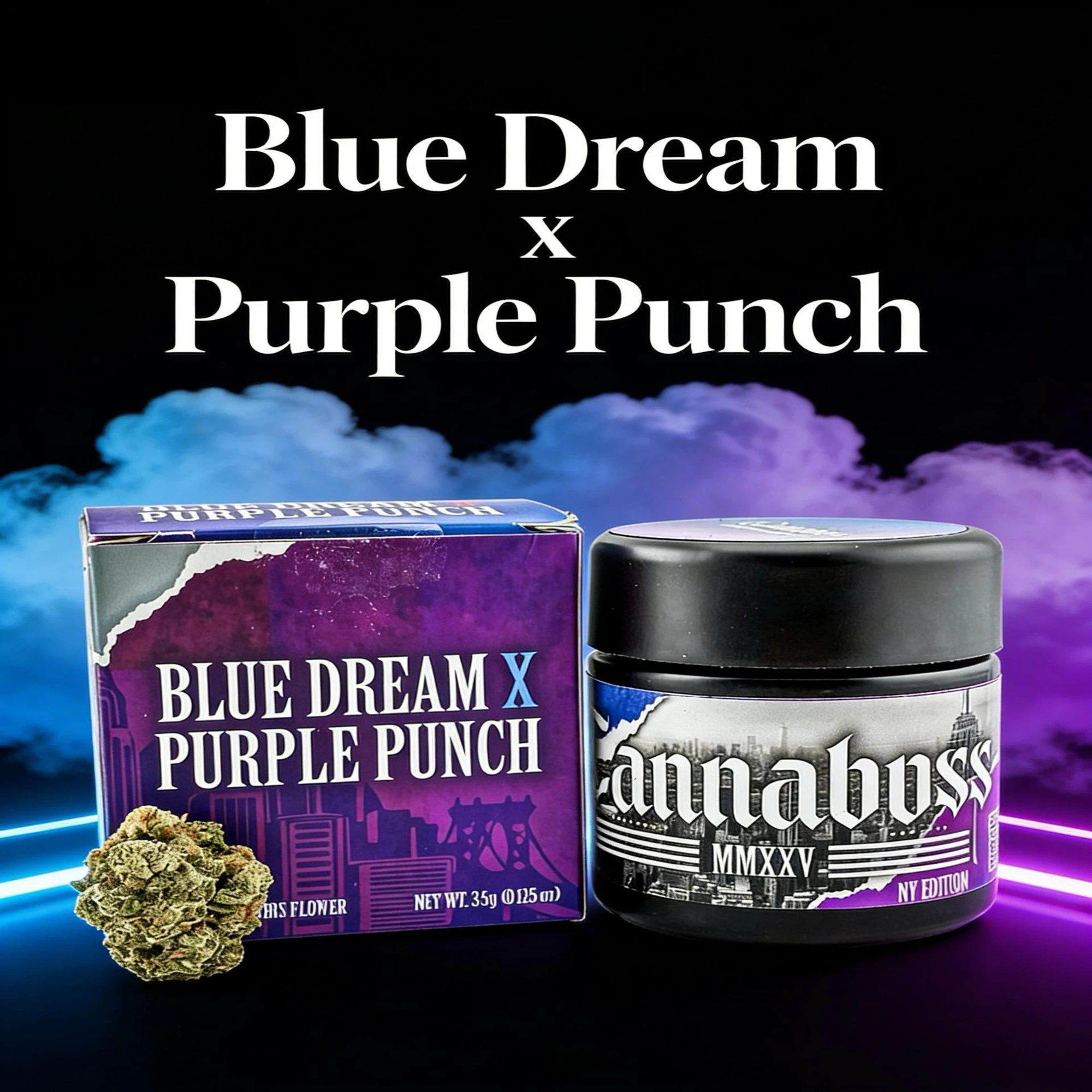 CannaBoss - Cannaboss Blue Dream x Purple Punch 3.5G Jar | F30 Main Image