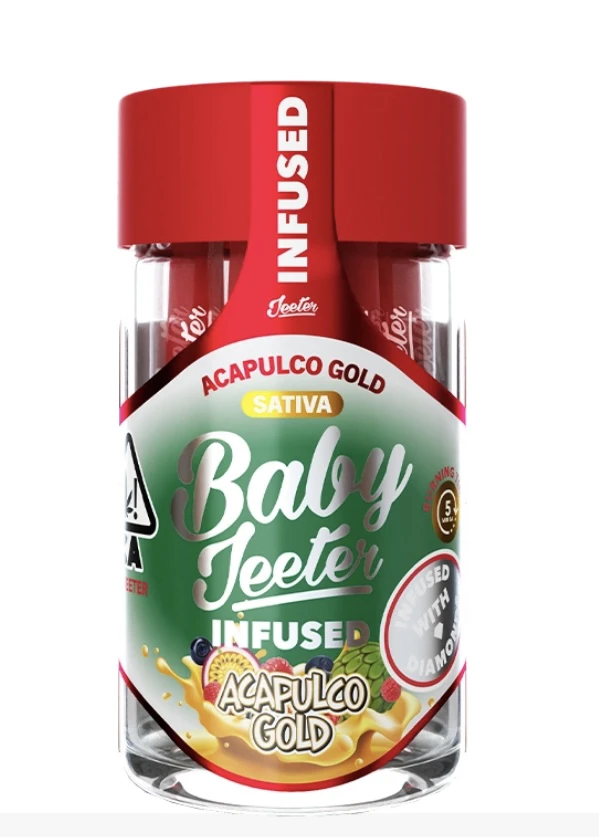 Jeeter -  Jeeter-Baby Jeeter-Acapulco Gold-Sativa-Infused liquid Diamonds-infused Pre roll-37.90%-2.5g Main Image