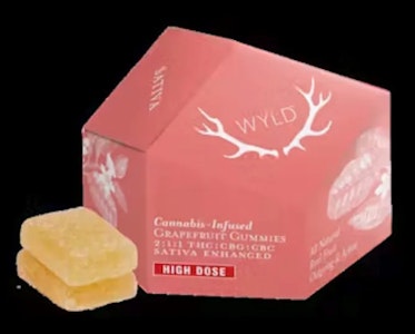 WYLD - Wyld-Grapefruit-Sativa-182.7mg THC-  CBG- 103.7 mg CBC- 92.3