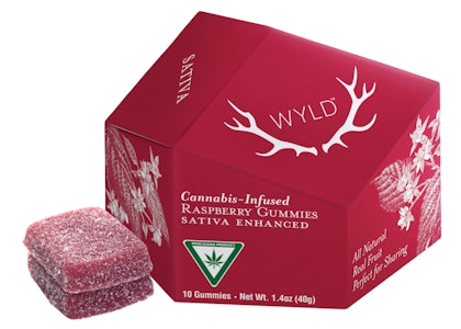 WYLD - Wyld-Raspberry-Sativa-10 Pieces-100mg