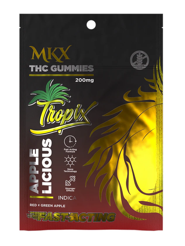 MKX -  MKX-Gummies- Apple Licious-Tropix-Indica-Fast Acting-198.90mg Main Image