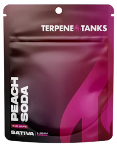 TERPENE TANKS -  Terpene Tanks-Peach Soda-Sativa-1g- 86.72% THC