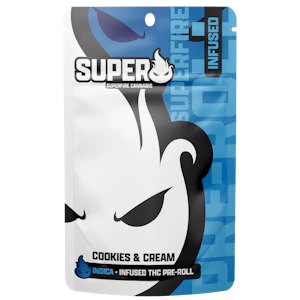 SUPERFIRE - SuperFire- Infused Pre Roll- Cookies & Cream-1.2g-28.49% THC