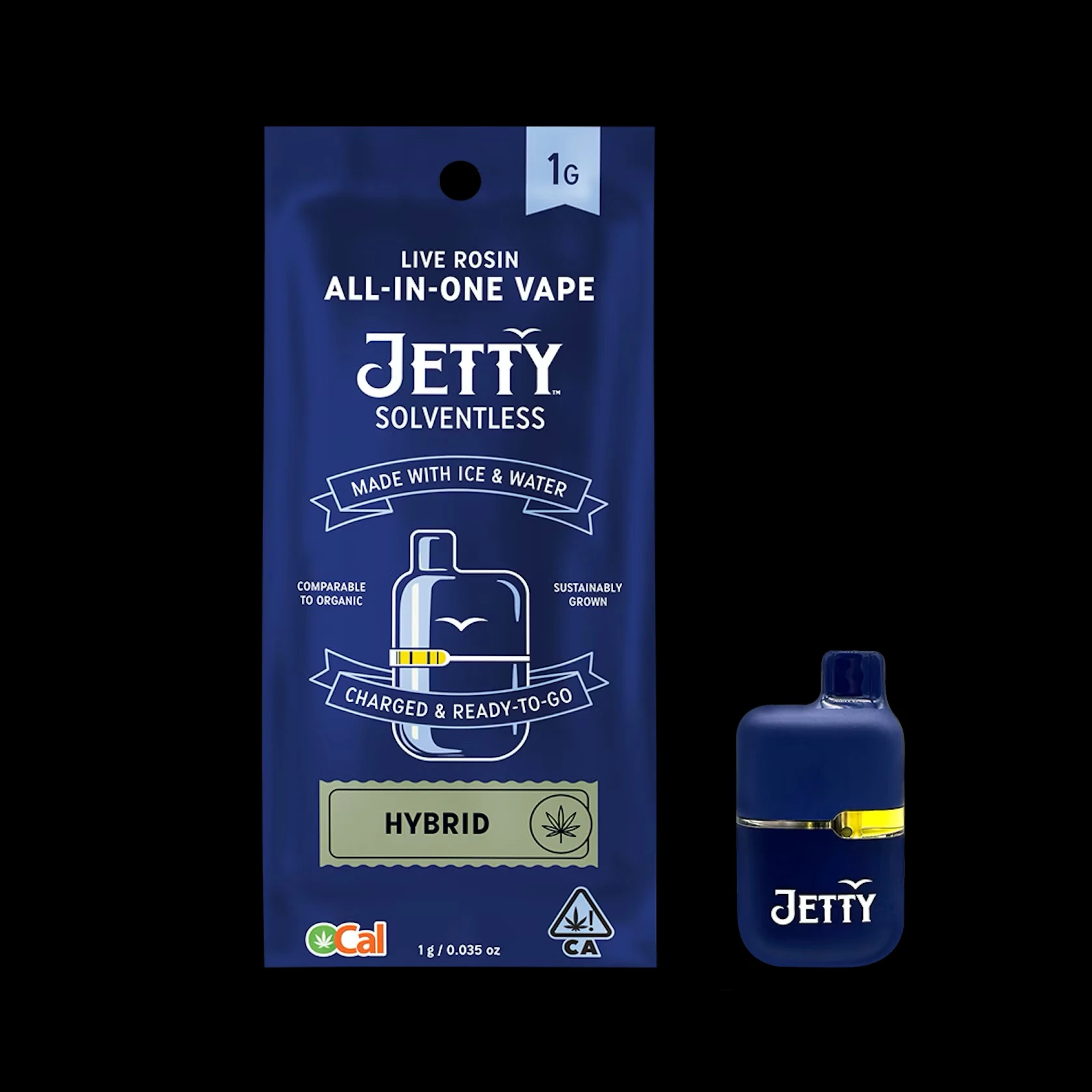 Jetty Extracts - AIO (Mini Tank) - Governmint Oasis OCal Solventless - 1g (H) - Jetty Main Image