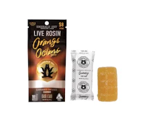 Orange Octane (Live Rosin Infused) Single Gummy - 100mg (S) - Emerald Sky