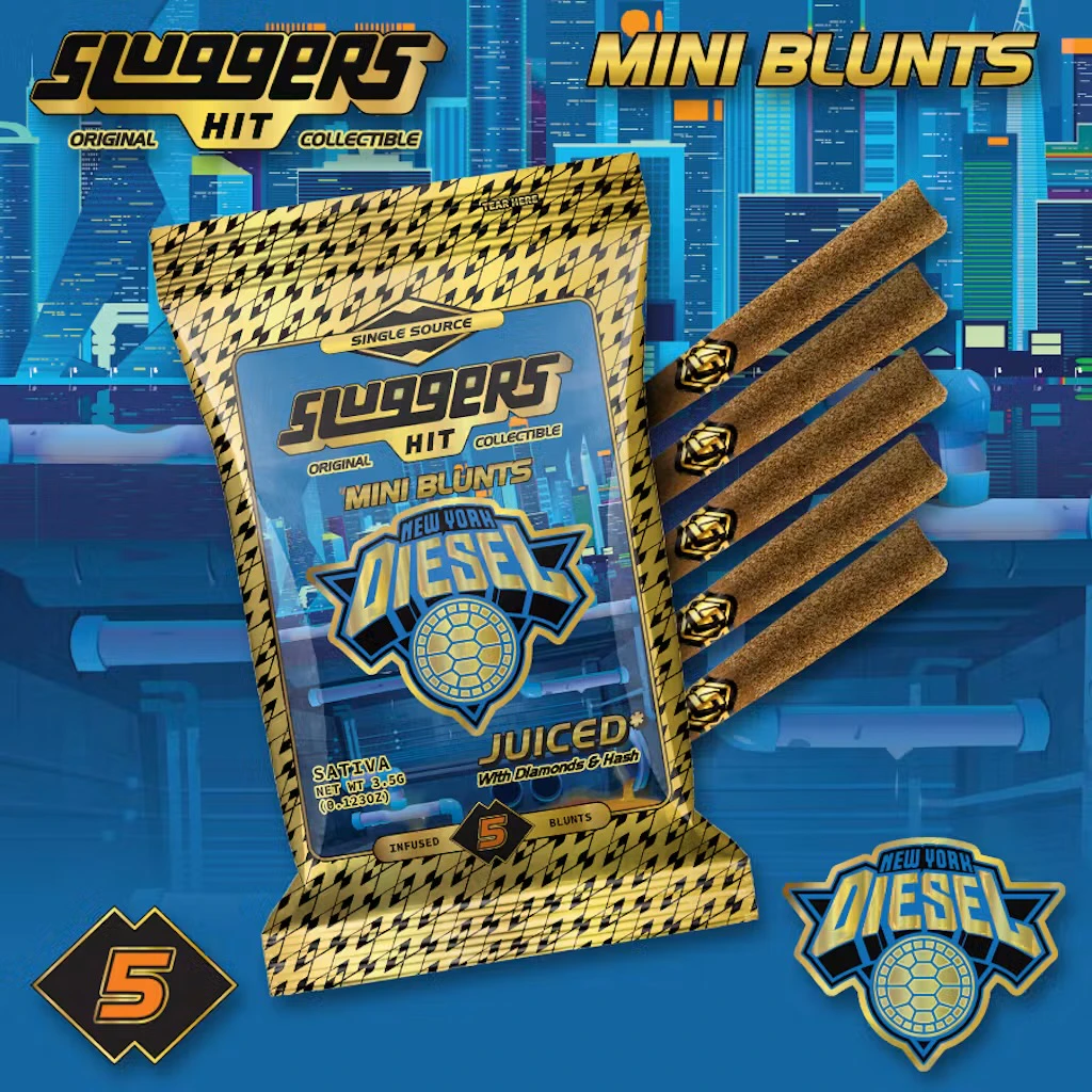 Sluggers Hit - 5pk - NYC Diesel - Infused Blunts - 3.5g (S) - Sluggers Main Image