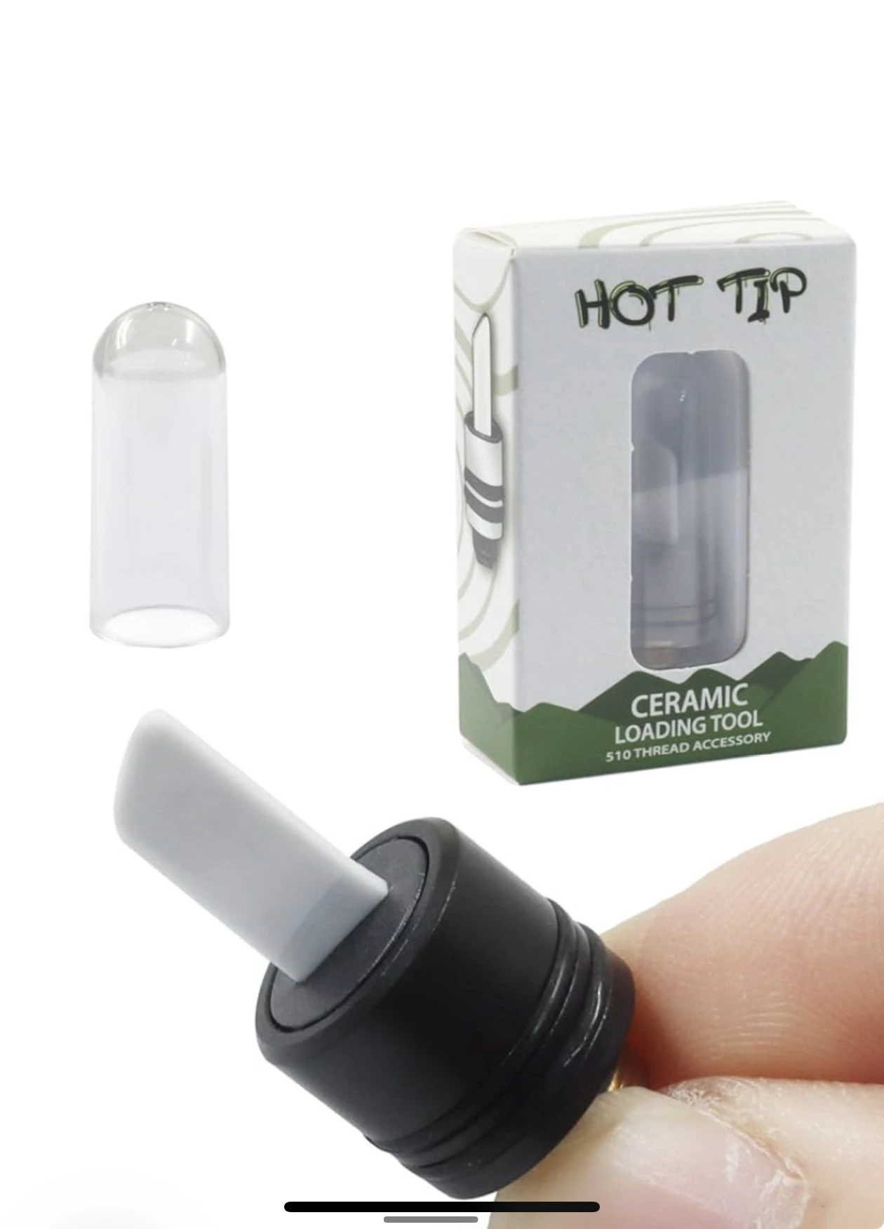 Primo Stash - Ceramic Heating Head Tip, 3 Second Fast Heat Multi-Tool for Slicing Wax, Viscous Oil & Candles (black) Main Image