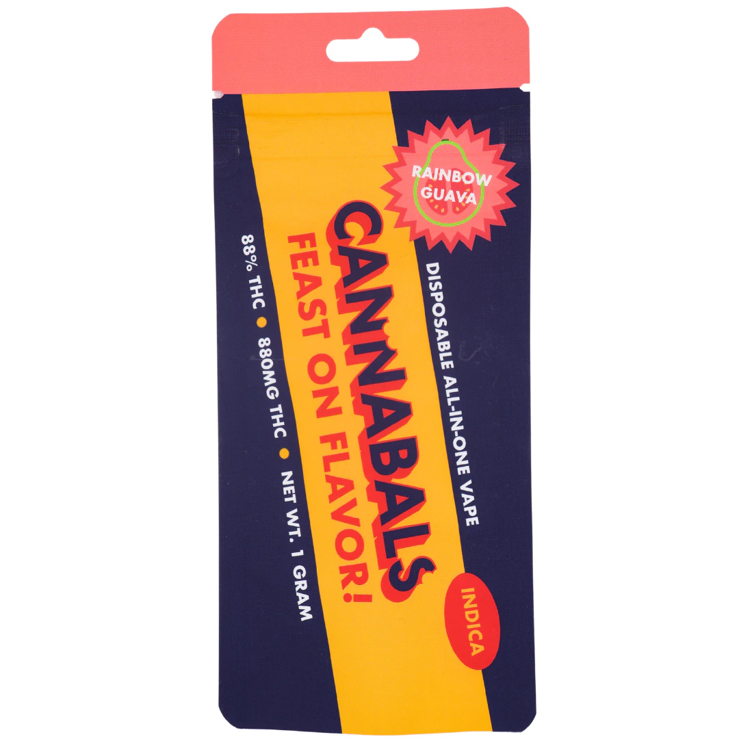 Cannabals - Cannabals - Rainbow Guava - 88% THC - 1.0g - AIO Vape Pen Main Image