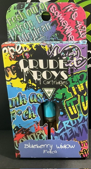 CRUDE BOYS - Crude Boys - 1g Cartridge - Blueberry Widow (Indica) Main Image