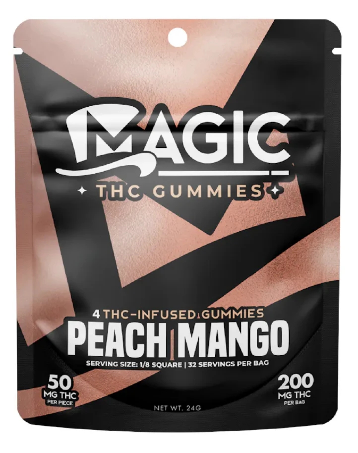 Magic -  Magic-Gummies- Peach Mango-Hybrid-200mg THC Main Image