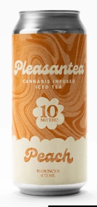 PLEASANTEA -  Pleasantea- Infused Beverage- Peach Iced Tea-16oz-10mg