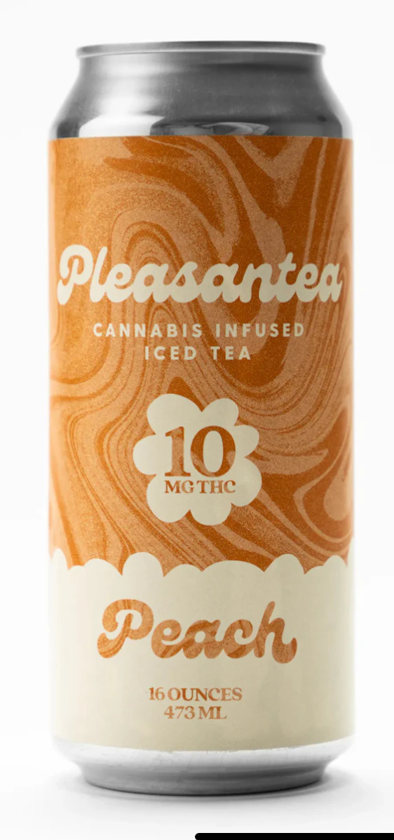 Pleasantea -  Pleasantea- Infused Beverage- Peach Iced Tea-16oz-10mg Main Image