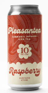 PLEASANTEA -  Pleasantea- Infused Beverage- Raspberry Iced Tea-16oz-10mg
