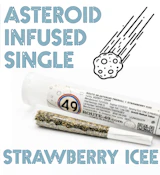 Route 49 - Asteroids PreRoll - STRAWBERRY ICEE - Infused Single 31.09% THC