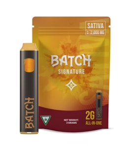 Batch - Bud & Marr'y- Batch Signature- Cart - Super Lemon Haze- Sativa- 2g- THC 81.93%
