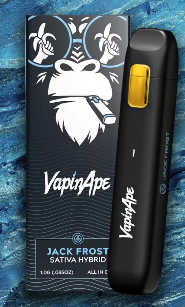 Vapin Ape - VapinApe- All in One- Jack Frost- Sativa- Distillate- Rechargeable-1g- 84.9%THC Main Image