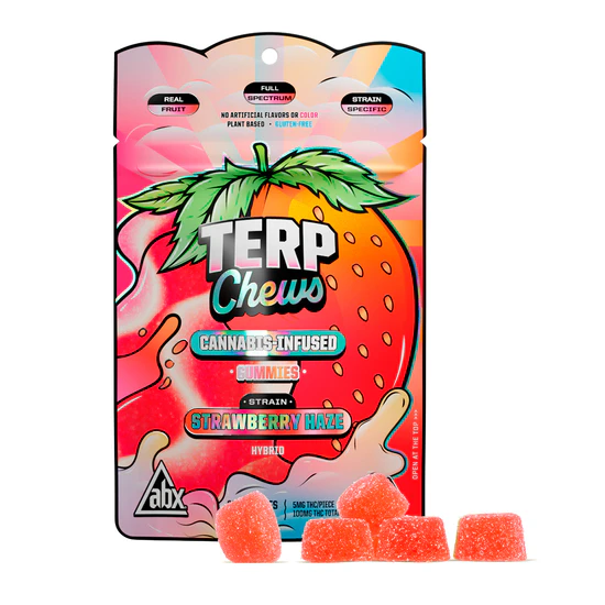 ABX / absoluteXtracts - ABX Terp Chews Strawberry Haze Gummies 100mg Main Image