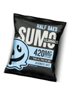 Half bak’d Bluematic Razz Gummies 420mg