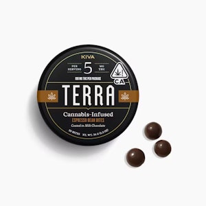 Kiva Confections -  Terra Bites - Edibles - Dark Chocolate Espresso - 100MG