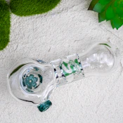 MN Legit | Simple Spoon with Screen | Teal & Clear