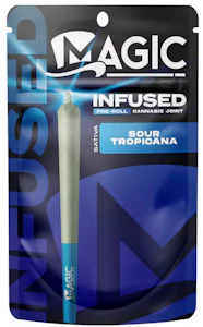 Magic -  Magic- Infused Pre Roll- Sour Tropicana -Sativa-1.2g-33.73% THC
