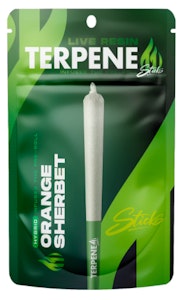 TERPENE STICKS -  Terpene Sticks- Orange Sherbet -1.2g- Infused Pre-Roll- Hybrid- 35.68%THC