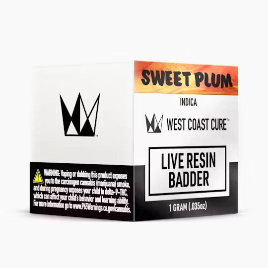 West Coast Cure - West Coast Cure - Concentrate - Sweet Plum Live Resin Badder 1g Main Image