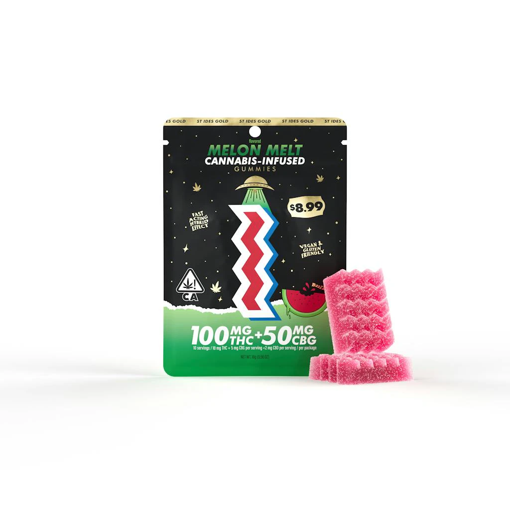 ST IDES - St. Ides Melon Melt Gummy | 100mg THC + 50mg CBG Main Image