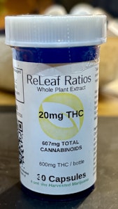 NO BRAND - Relief Ratios | RSO Capsule | 20mg / 600mg 