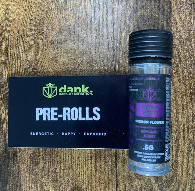 Dank - Dank- Purple Haze- .5g infused preroll Main Image