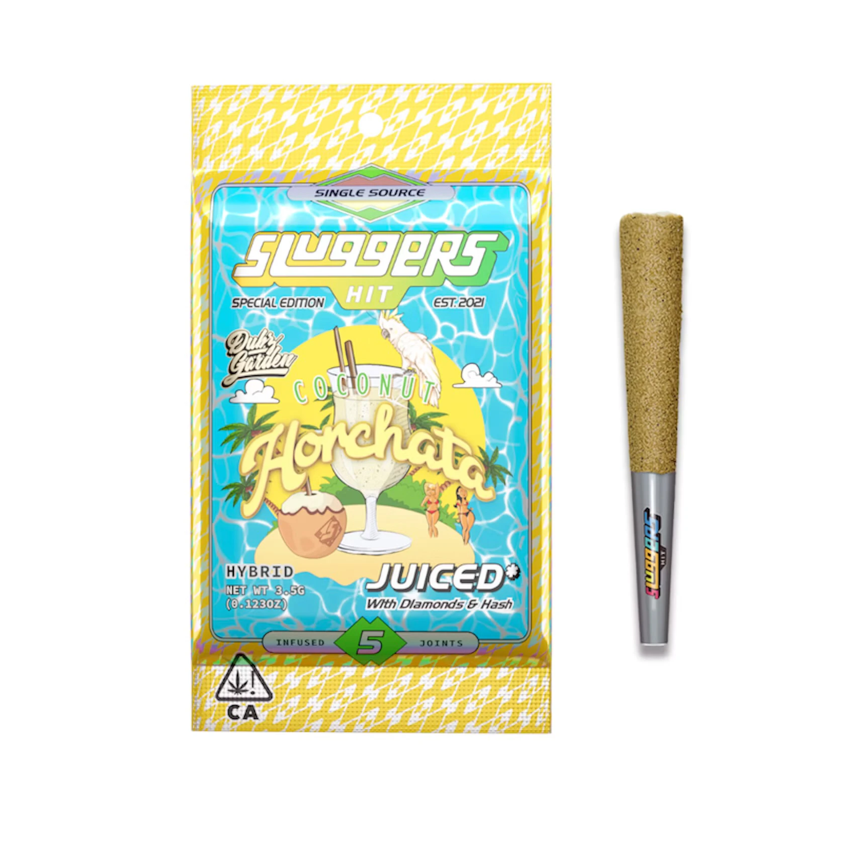 SLUGGERS HIT - Sluggers - Preroll - Coconut Horchata Infused 5pk 3.5g Main Image