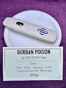 Vape Cart - Durban Poison (Live Rosin)