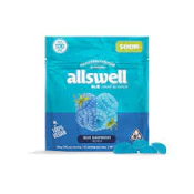 Allswell - Edible - Gummies - Sour Blue Raspberry - 100mg p