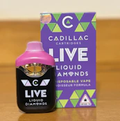 Superboof + Grape Sorbet Disposable Dual Cartridge Liquid Diamond Vape Cartridge | Cadillac Cartridges