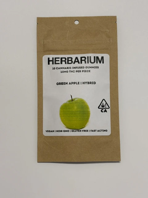 Herbarium - HERBARIUM | GREEN APPLE | 100MG GUMMIES Edible Main Image