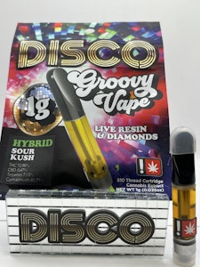 DISCO DABS - Disco Dabs - Sour Kush, Live Resin & Diamonds Groovy Vape