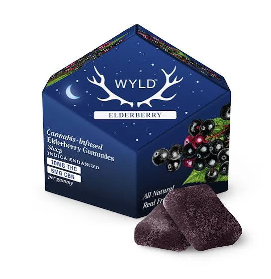 WYLD - Elderberry (100MG) | 2:1 Gummies | Indica Main Image