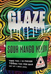 GLAZE - Glaze | Sour Mango Melon | Gummy | 100mg [10pc]