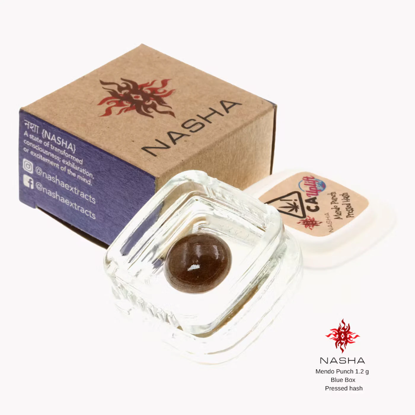 NASHA - Nasha Blue - Hash - Mendo Punch - Pressed - 1.2g Main Image