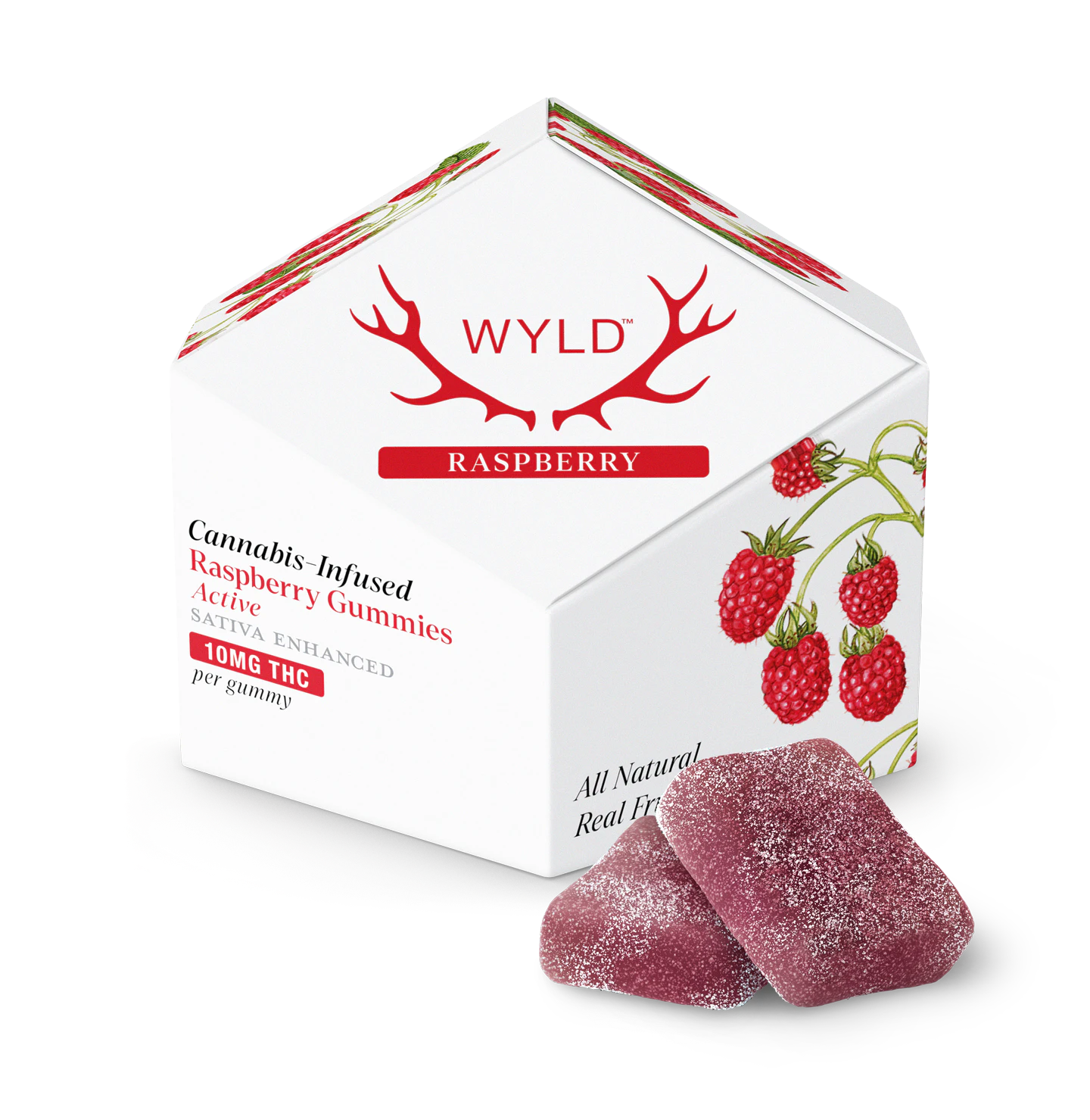 WYLD - Raspberry (100 MG) | Gummies | Sativa Main Image