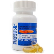 THC 250mg 10 Pack Capsules - My Blue Dove