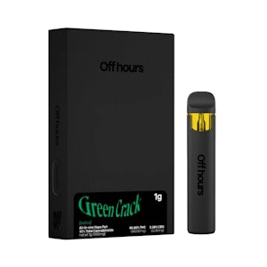 OFF HOURS - Off Hours - Green Crack - 79.20% THC - 1.0g - AIO Vape Pen