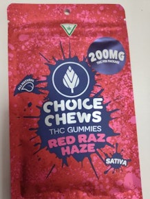 Choice | Red Raz Haze | Sativa | Gummies | 200mg | HR