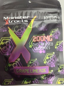 MONSTER X-GRAPE LIMEADE-200mg-GUMMIES