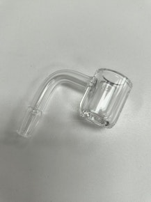 10 MM -4MM THICK MALE 90* QUARTZ POLISH BANGER DOMELESS