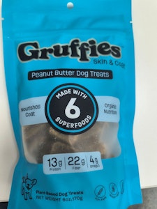 GREEN GRUFF - Gruffies | Skin & Coat | Peanut Butter Dog Treats 170g